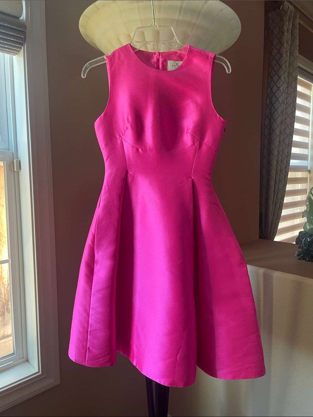 The most elegant Kate Spade Hot Pink Sleeveless Fit & Flare Dress